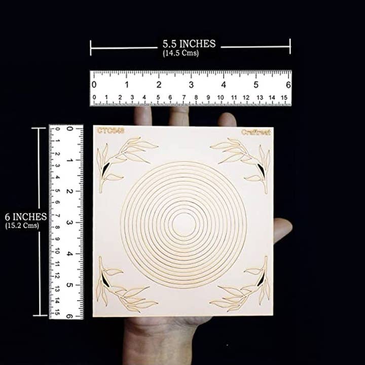 CrafTreat - Wholesale Craft Supplies - CrafTreat Nested Circle Laser Cut Chipboard 5.5x61