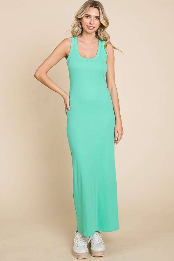 Culture Code - Wholesale Dress - Women's - CRD1616 - SCOOP NECK TANK MAXI DRESS5