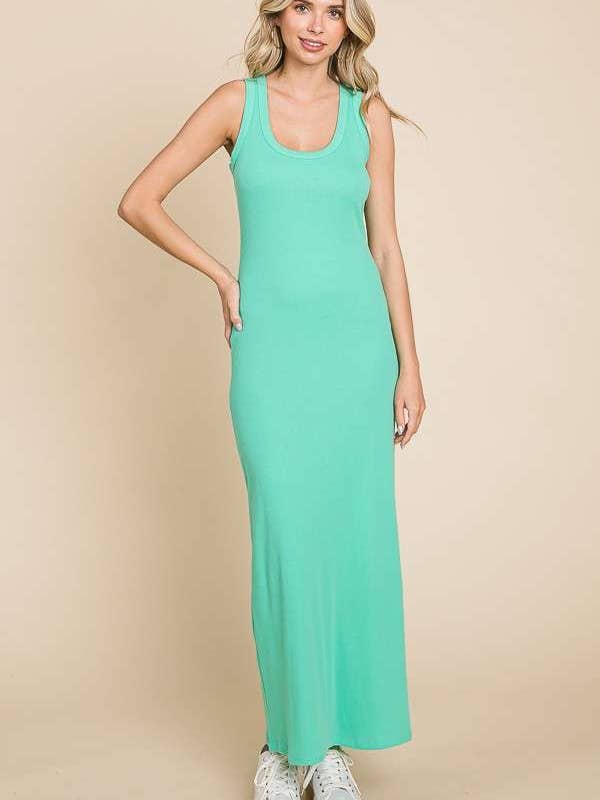 Culture Code - Wholesale Dress - Women's - CRD1616 - SCOOP NECK TANK MAXI DRESS5