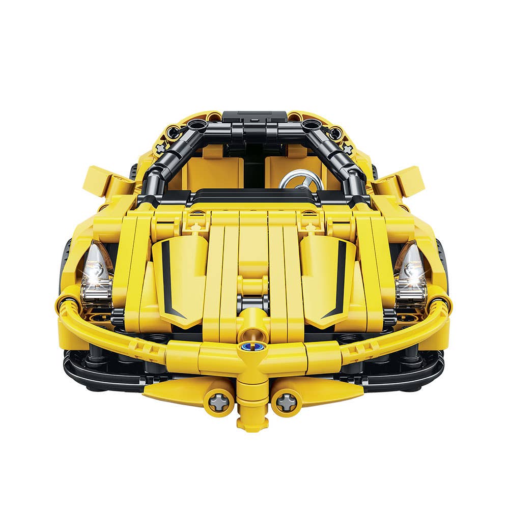 AJ Aguiar - Wholesale Toy Car/Truck - Kids - Technic Racing Car Pullback Yellow 8+ Connections Spins5