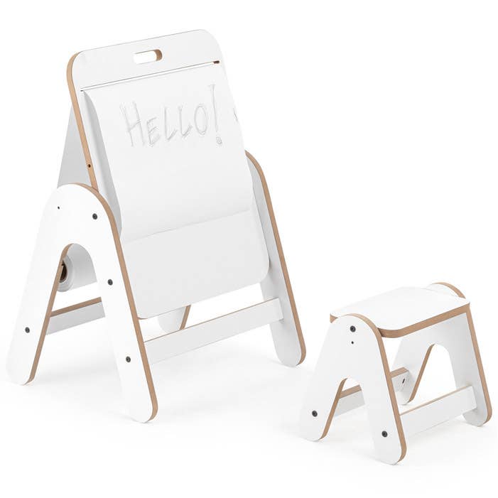 Mesa y pizarra para niños de 2 años dibujo y multiactividad con taburete para venta al por mayor de Idea Gioconda