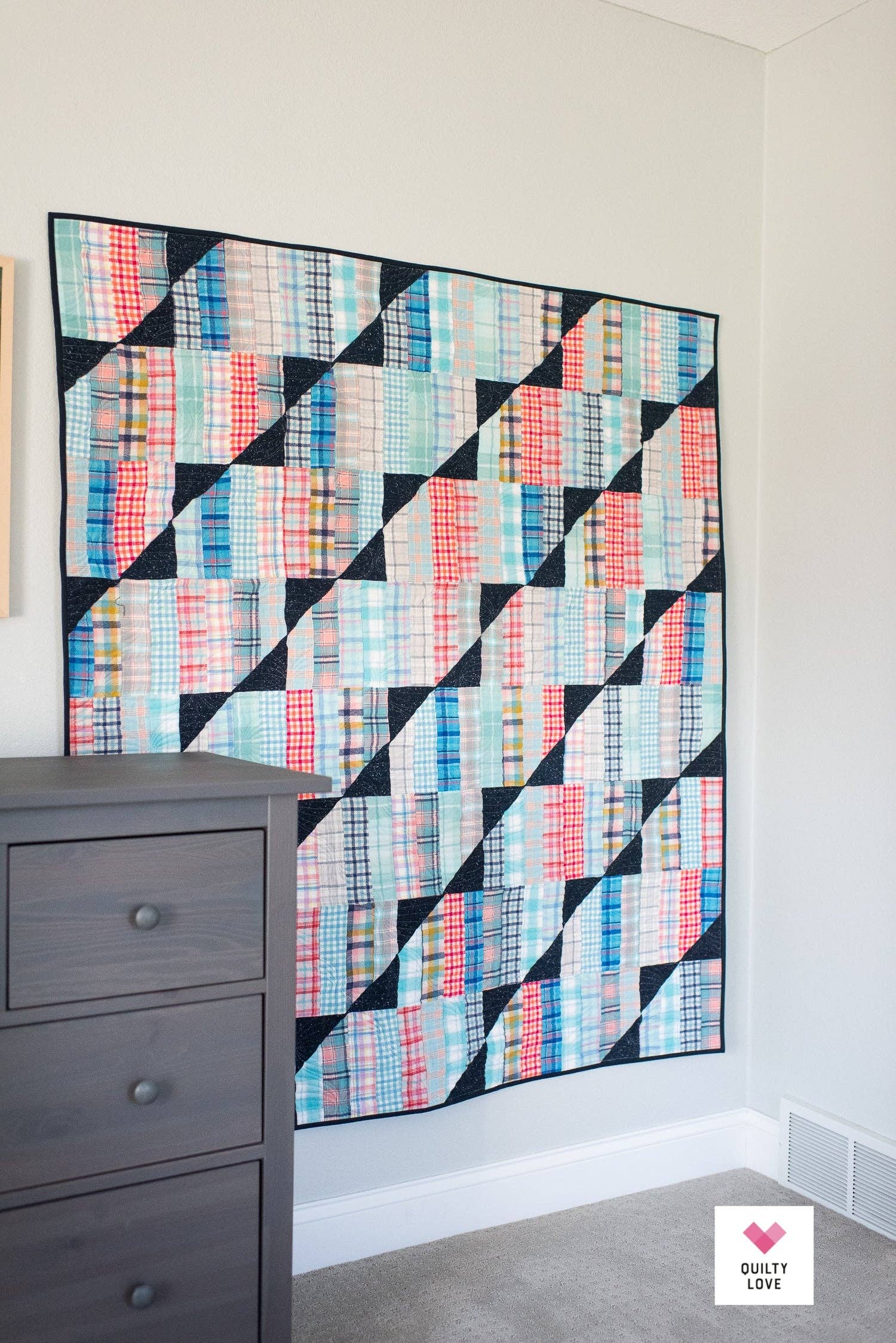 Quilty Love - Wholesale Craft Sewing Kit - Happy Stripes Printed PAPER pattern6