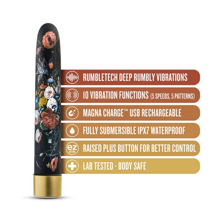 Blush - Wholesale Sex Toy - The Collection - Bountiful 7" Rechargeable Vibe - Flora
