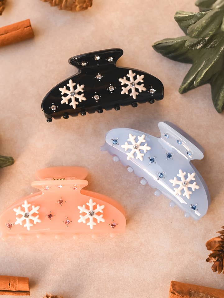 Snowflake Claw Clip for wholesale by Share Studio