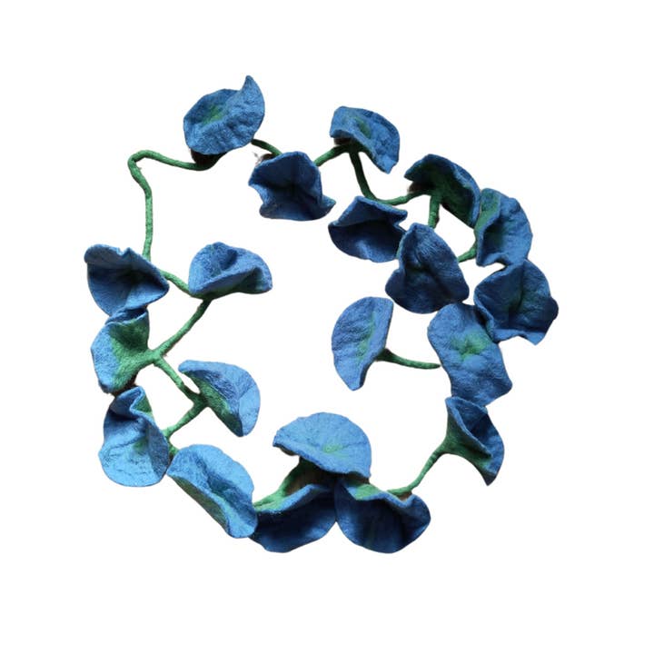 Flower garland – blue for wholesale by Koseli Handmade