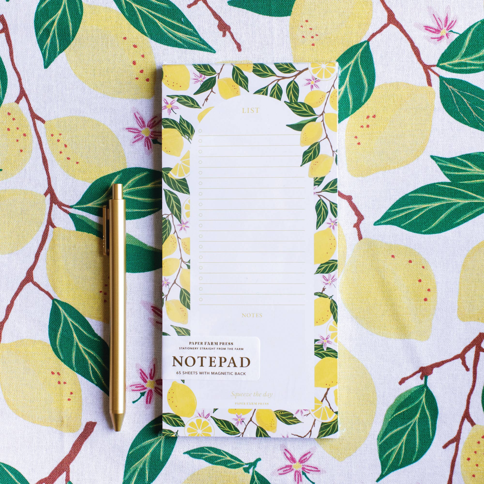 Paper Farm Press - Wholesale Notepad - Lemon Grove Market List Notepad1