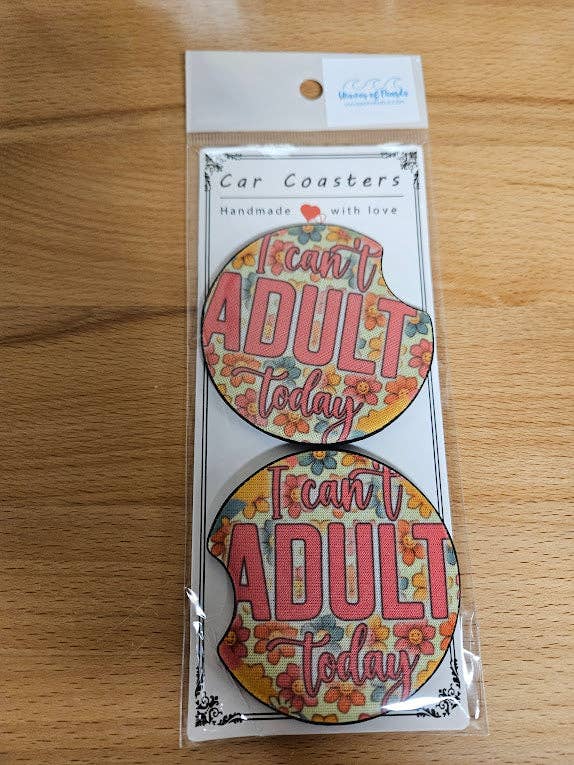 Juego de Posavasos "Hoy No Puedo Ser Adulto" para venta al por mayor de Waves of Pearls LLC