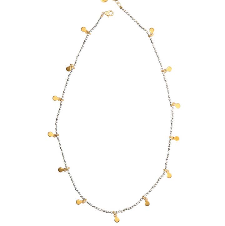 Catherine Page Jewelry - Wholesale Link & Chain Necklace - James Short Layering Necklace in Silver Pyrite0