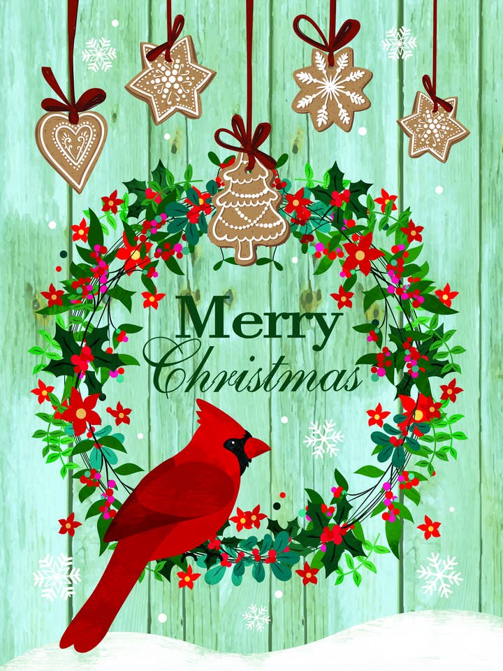 Holiday Ornaments House Flag 28in by 40in for wholesale by Wholesale Home Decor