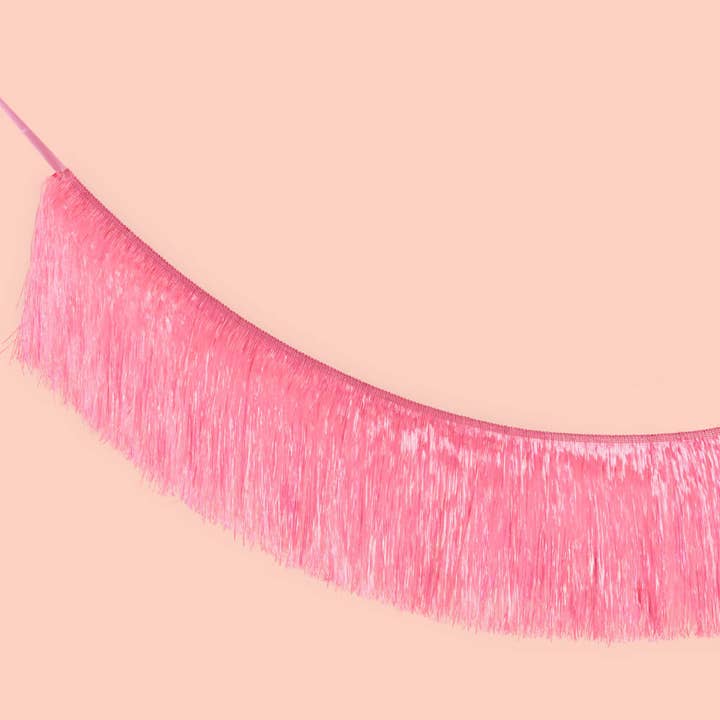 Petit Fetti - Wholesale Party Sign/Banner - Pink Fringe Party Banner, Birthday Party Supplies,Pink Décor4