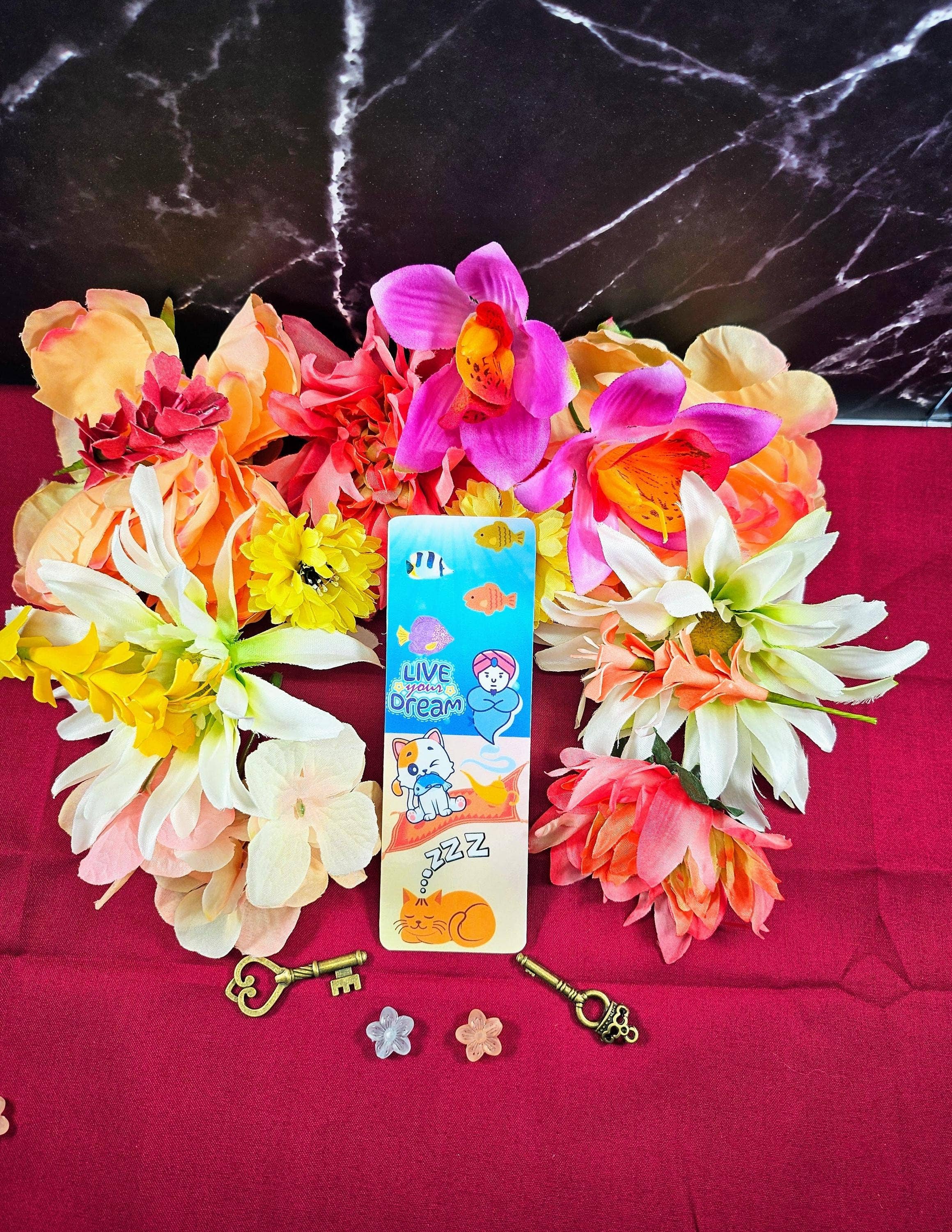 Autumnmist Boutique - Wholesale Bookmark - Live Your Dream Genie & Cat Bookmark2