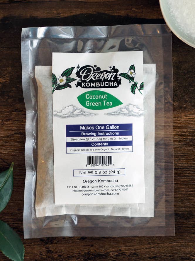 Coconut Green Tea for wholesale by Oregon Kombucha