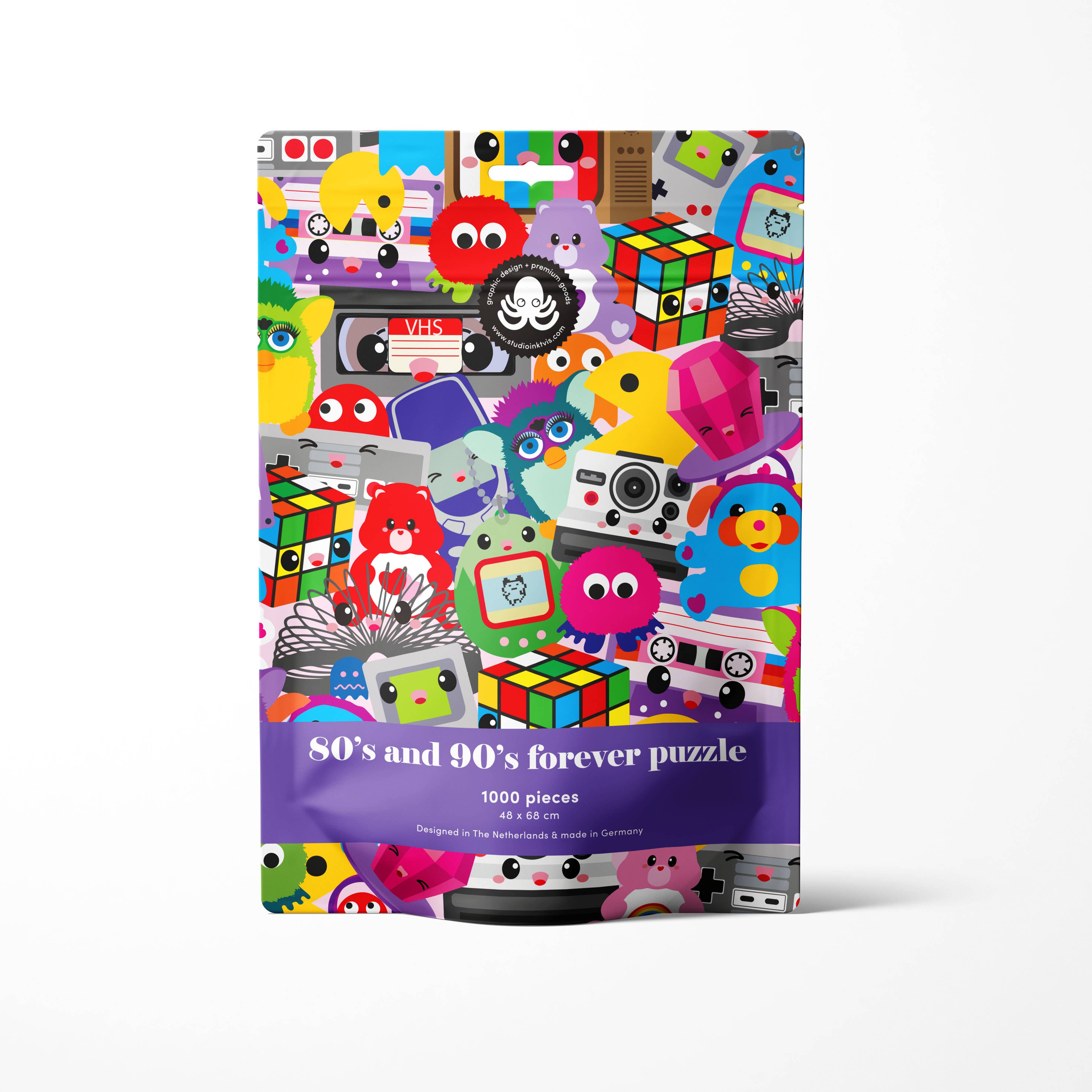Studio Inktvis – Großhandel Puzzle - Erwachsene – 80er und 90er Jahre Puzzle mit 1000 Teilen, hergestellt in der EU1