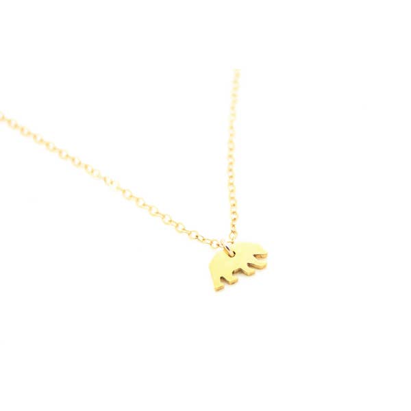 Tiny Bear Necklace for wholesale by Rebekah Gough Jewelry