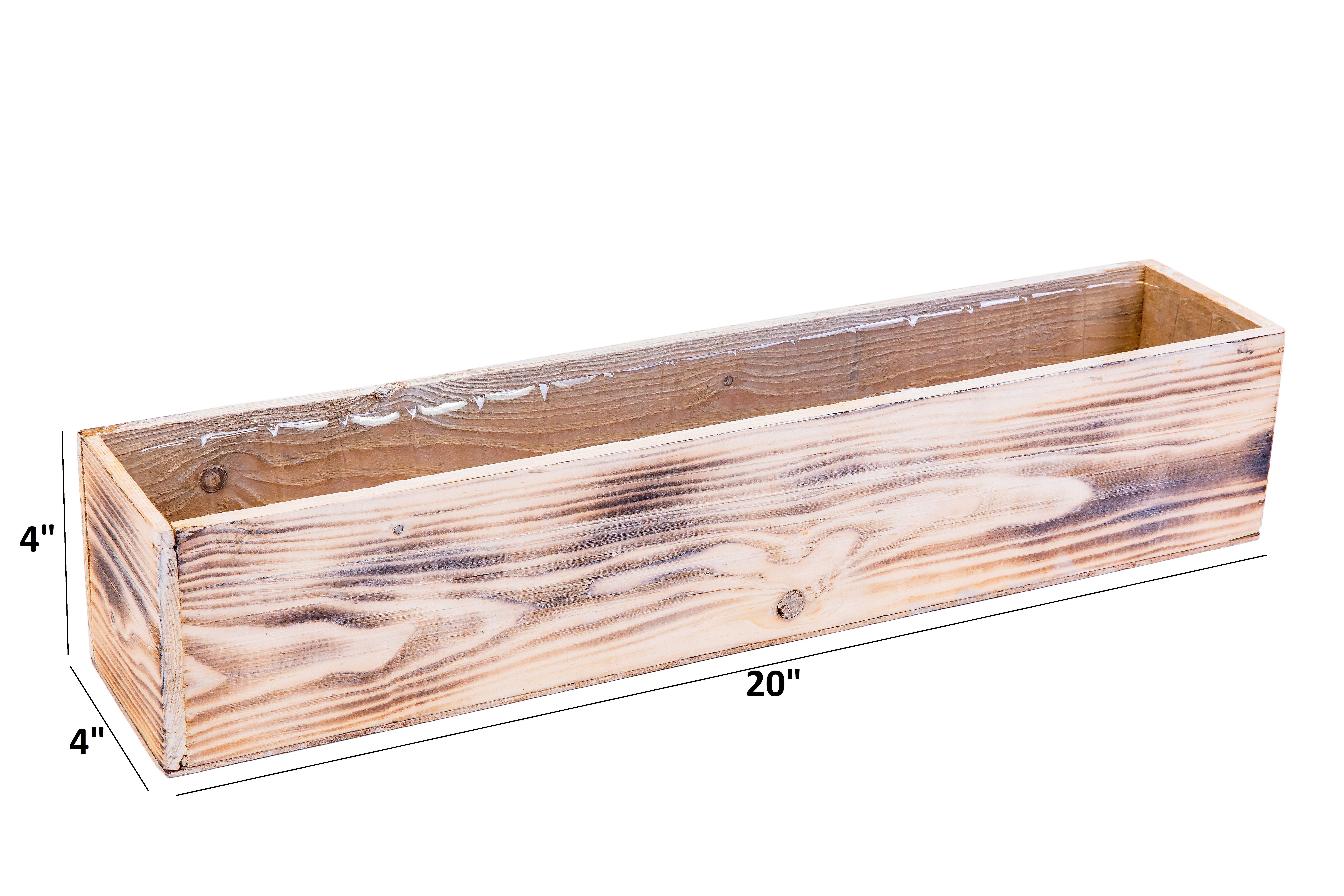 UNIMIX FLORAL - Wholesale Planter Box - Wood Planters/Containers 20"x4"3