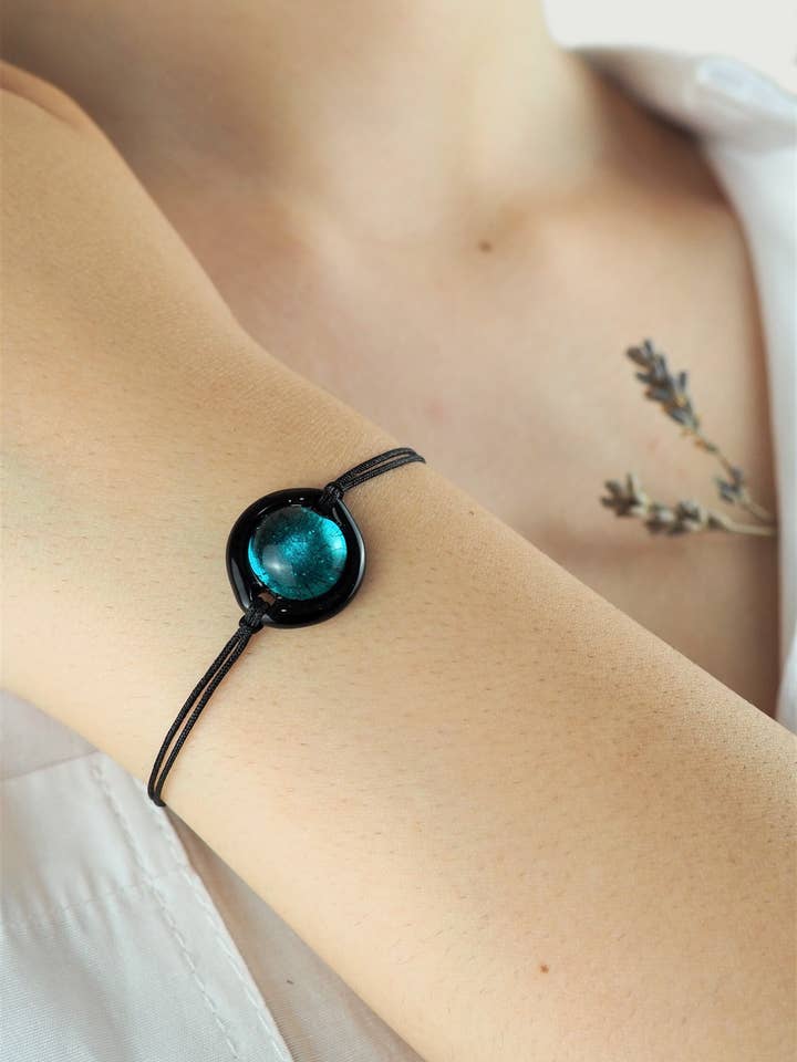 Pulseira Rodízio Murano Jóias de Vidro Candeeiro por atacado de Drusilya Glass Art