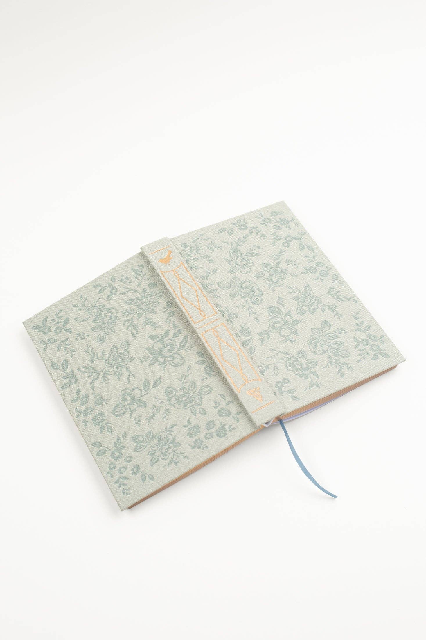 Flowerie - Wholesale Sketchbook/Sketchpad - Daydreamer Linen Sketchbook - Embossed Green Floral Journal4