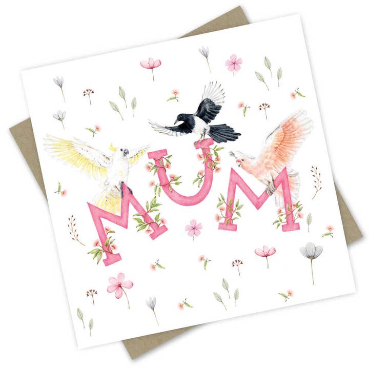 Mother's Day Card: Mum for wholesale by Popcorn Blue