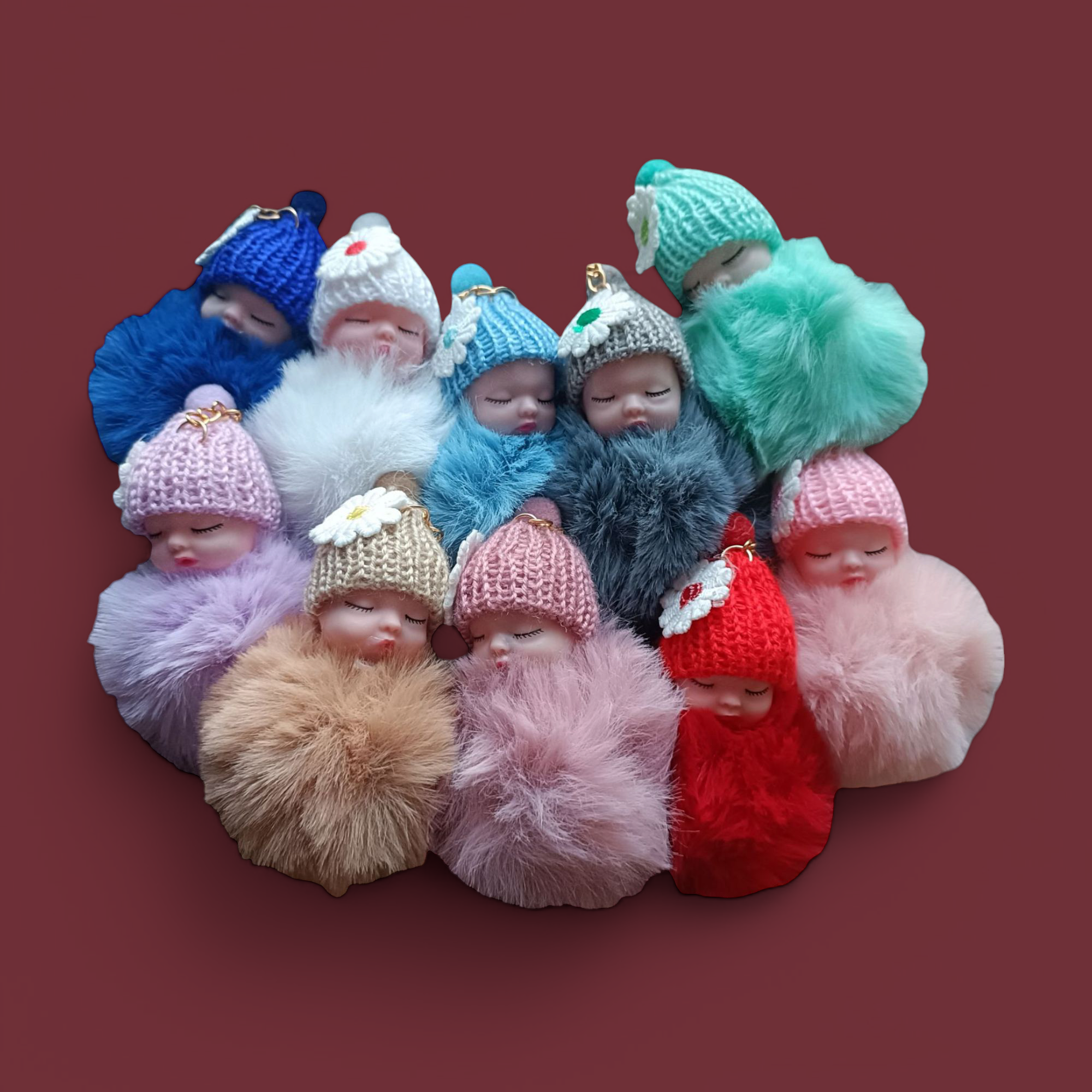 Kids4trendy - Wholesale Keychain - Kids - handmade keychain with a doll1