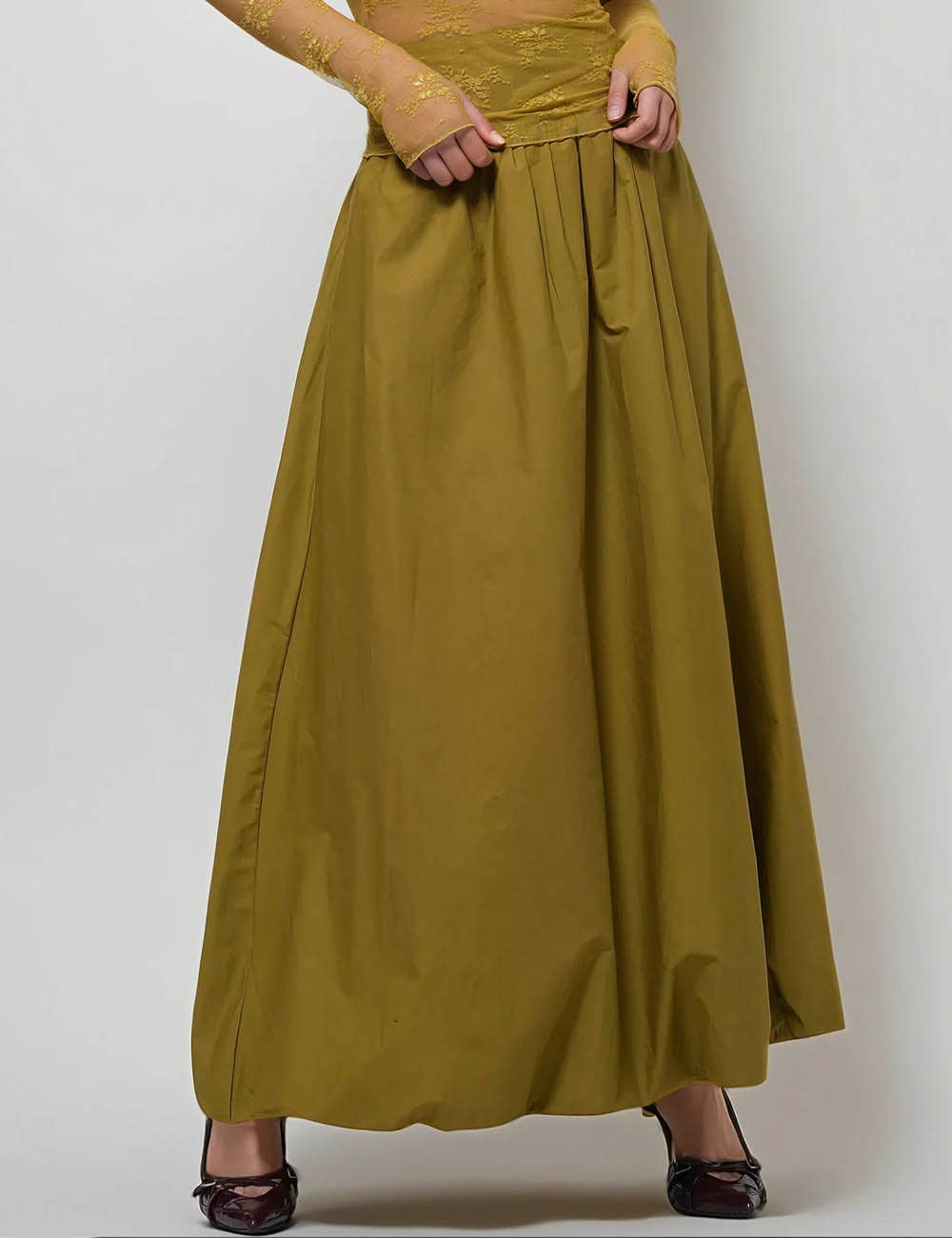 Sweetkama – Großhandel Rock – Damen – Einfarbiger Damenrock mit weitem Bund SKS51014