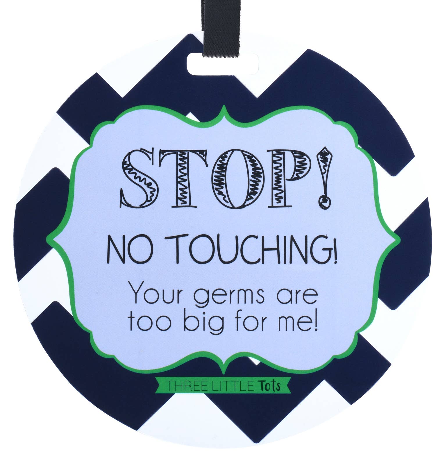 Three Little Tots - Wholesale Car Seat Cover - Kids & Baby - Seahawk No Touching Baby Car Seat and Stroller Tag1