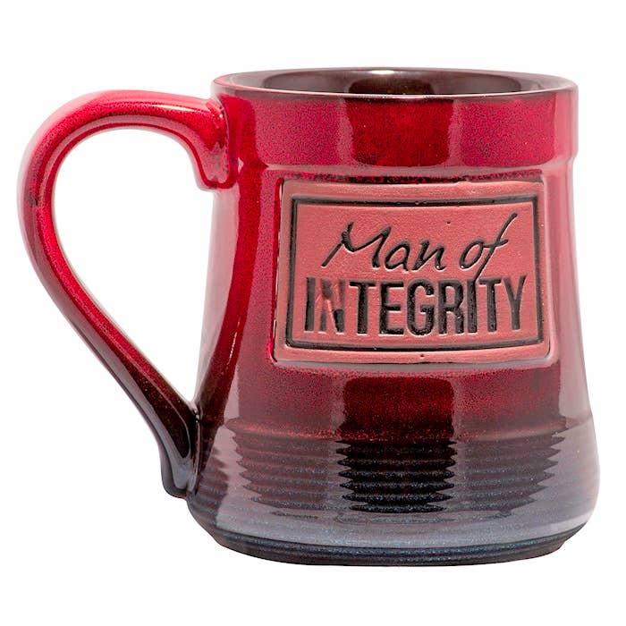Mug: Man Of Integrity (Stoneware/20 oz) for wholesale by New Day Gifts