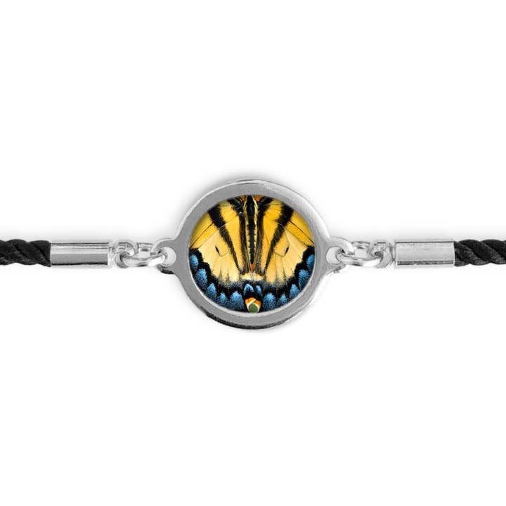 Slide Bracelet - Yellow Butterfly for wholesale by Foterra Jewelry