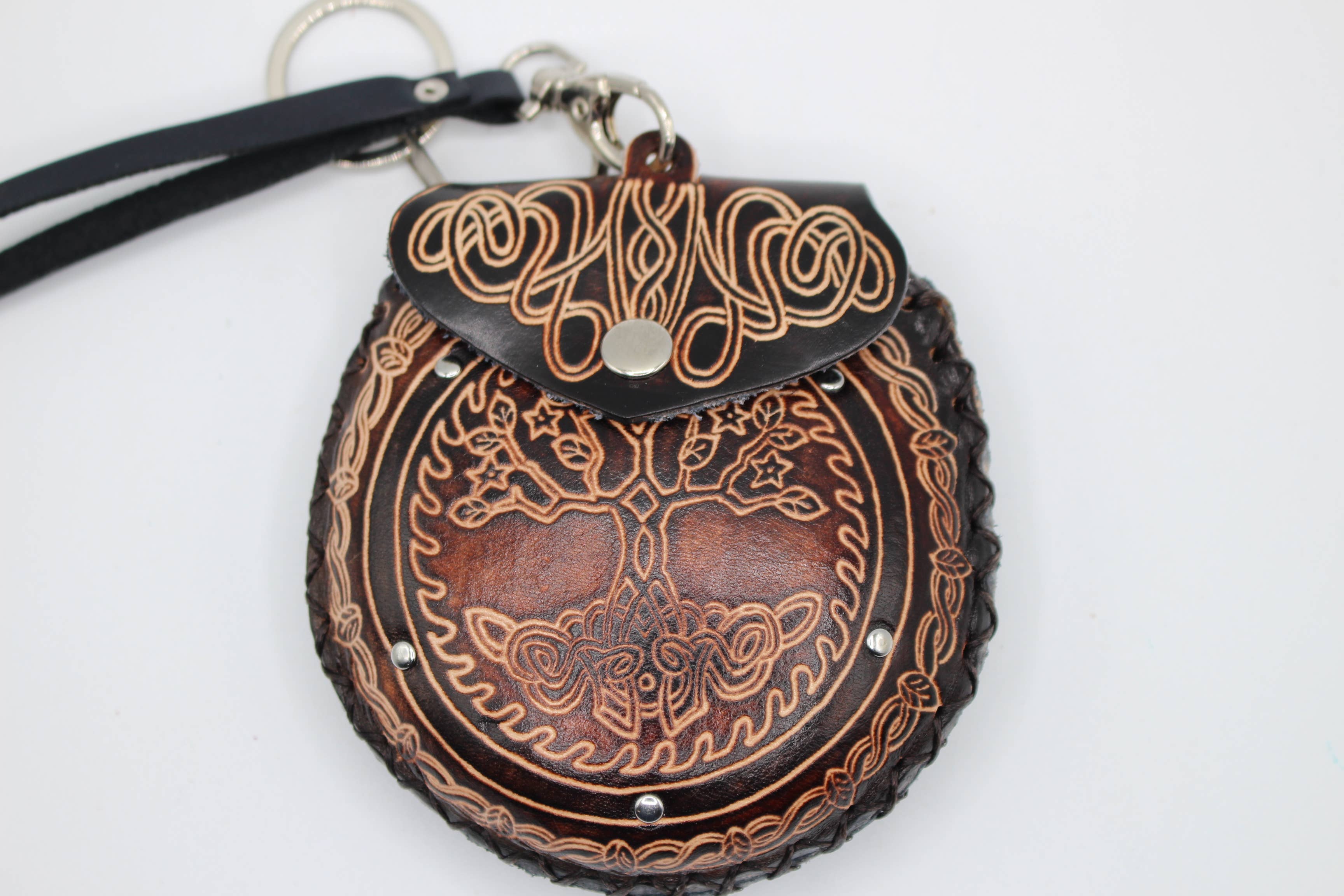 Sunflower Handmade leather inc - Wholesale Coin Purse - Women's - Tree of Life Wristlet leather coin purse5