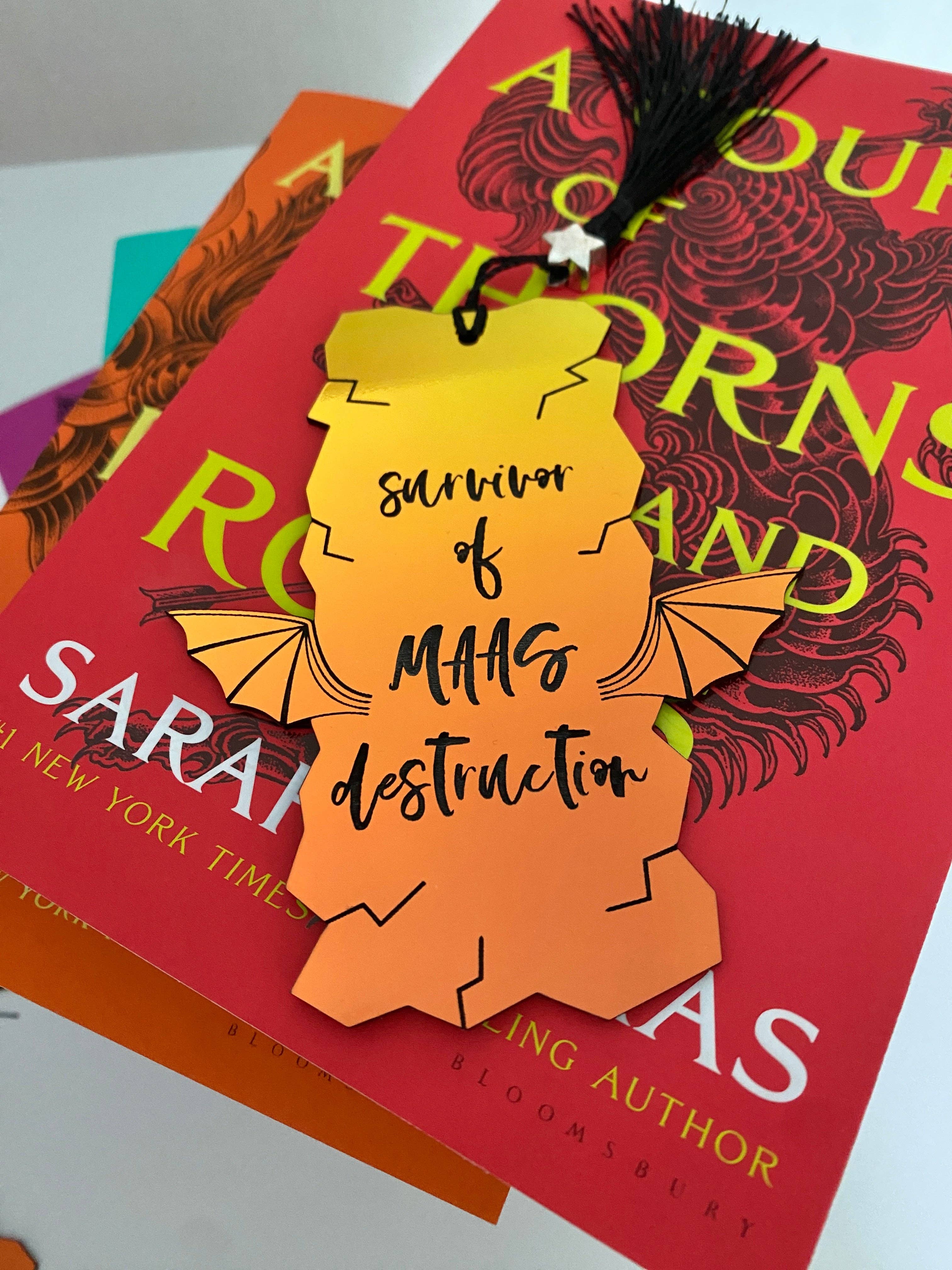 zoo&roo - Wholesale Bookmark - Survivor of Maas Destruction bookmark ACOTAR TOG CC7