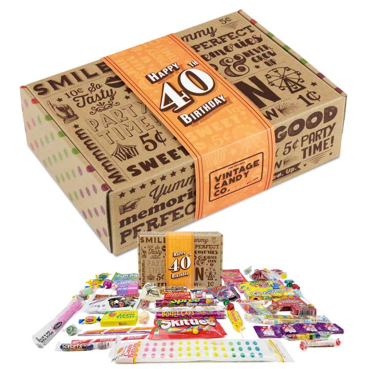 Vintage Candy, LLC - Wholesale Gummy - 40th Birthday Retro Candy Gift