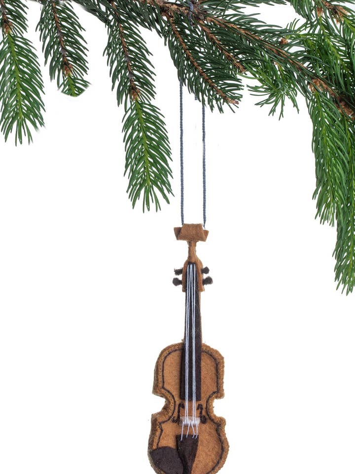 Violin Ornament for wholesale by Silk Road Bazaar