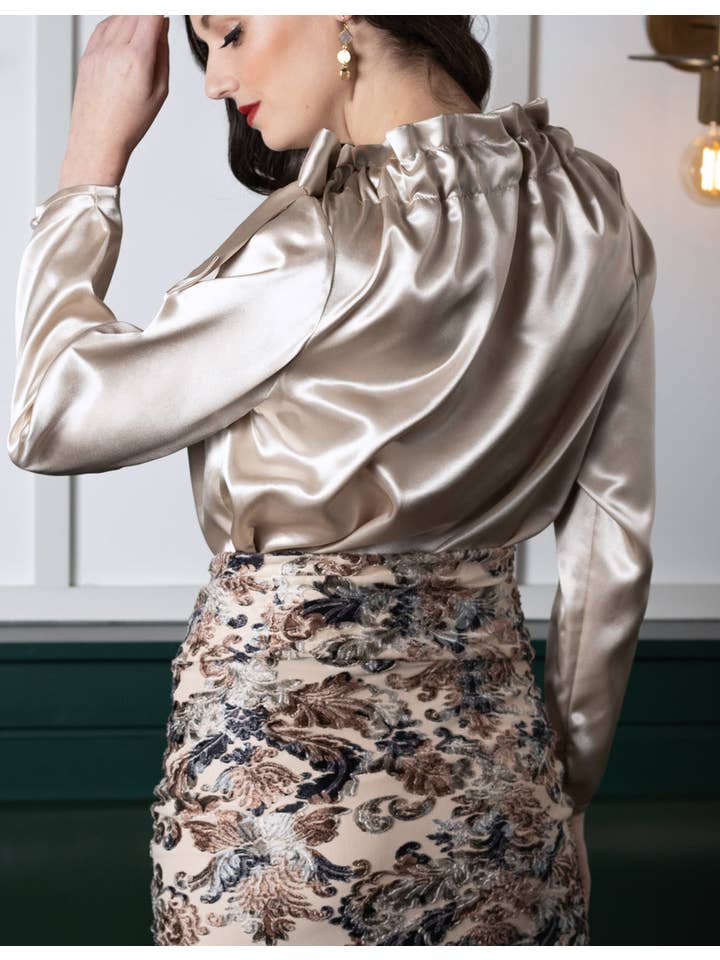 Rachel Walters Collection – wholesale Blus - Dam – Freya blus Champagne