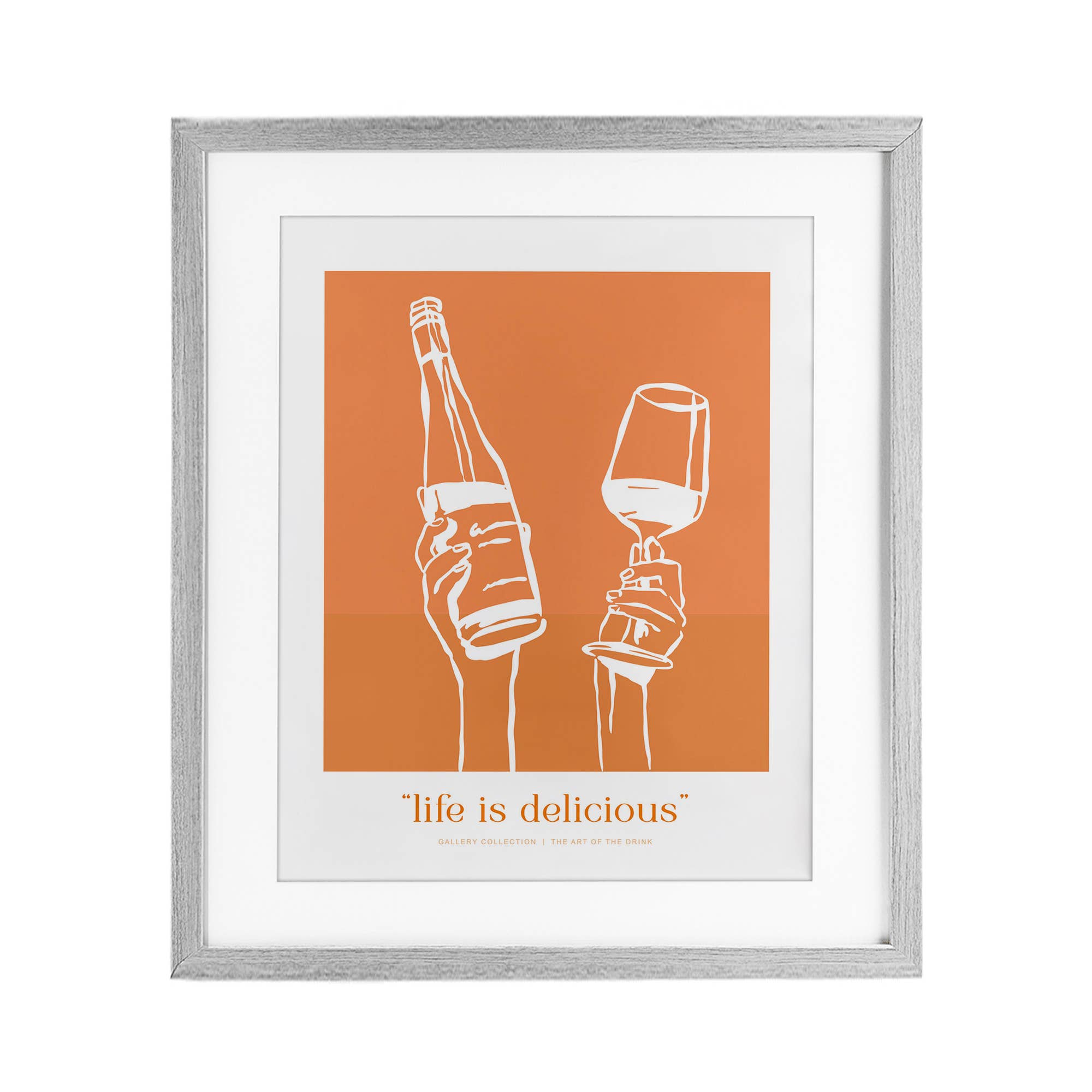 Stupell Industries - Wholesale Wall Sign - Orange Life Is Delicious - Print Under Glass Wall Art11