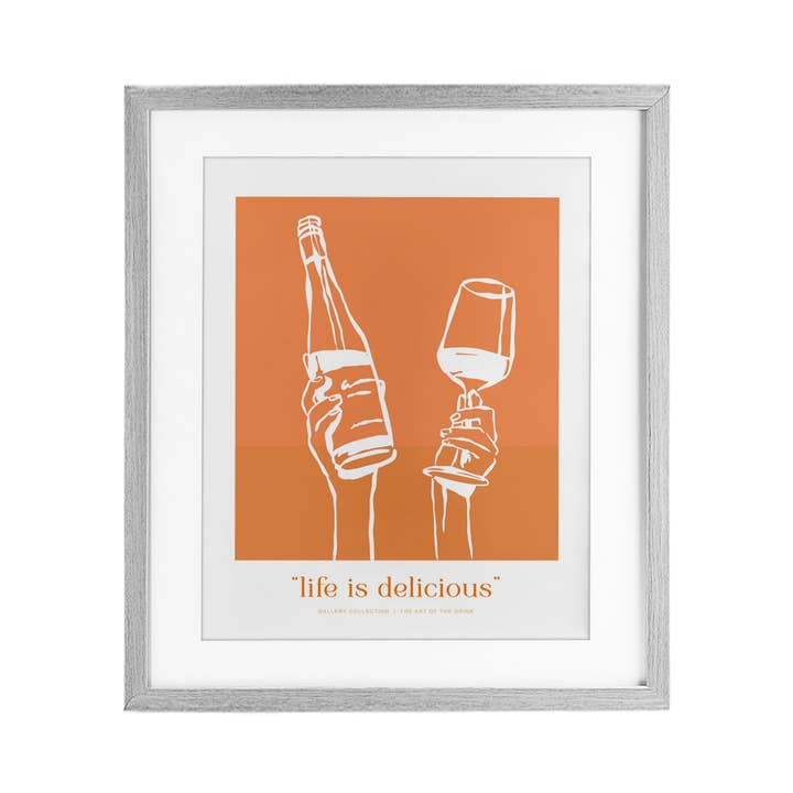 Stupell Industries - Wholesale Wall Sign - Orange Life Is Delicious - Print Under Glass Wall Art11