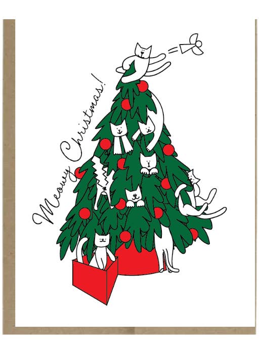 Árvore de Natal Miaulenta por atacado de Harmony Art Shop