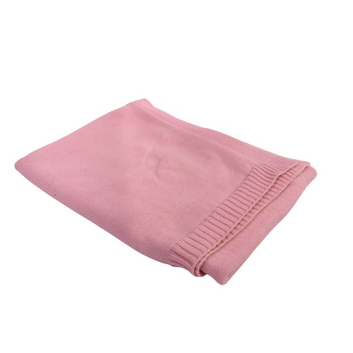 Organic Knit Baby Blanket - Pink for wholesale by Our Green House