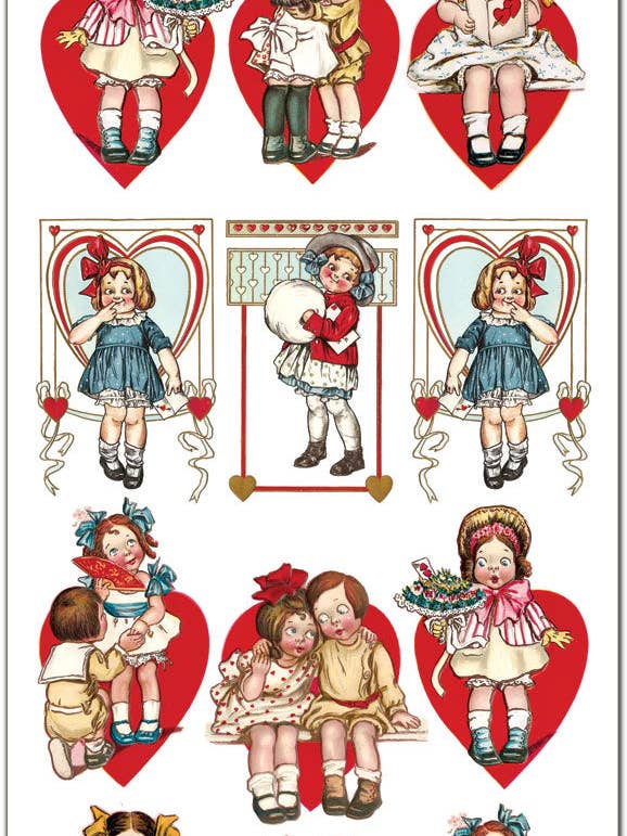 P65 Valentins-Paar-Aufkleber für den Großhandel von Violette Stickers