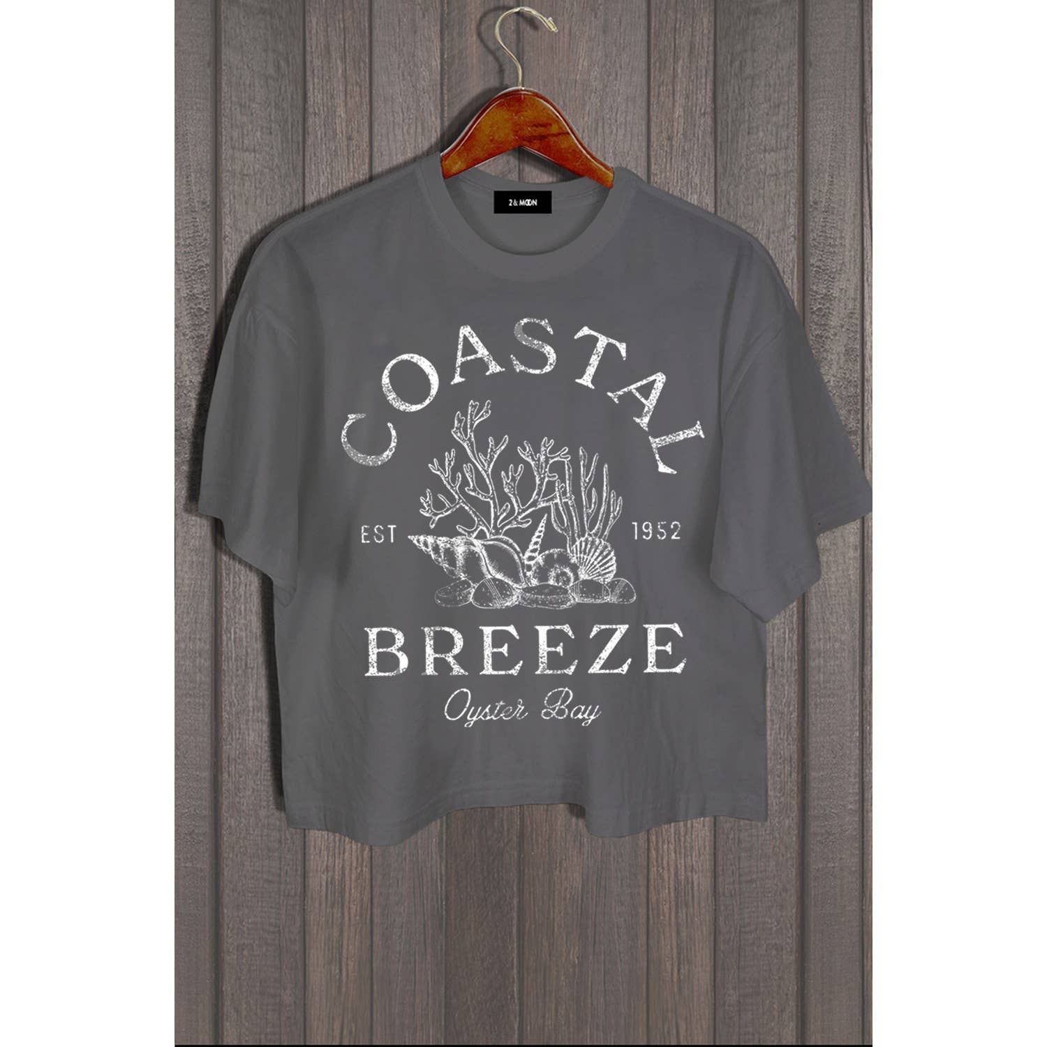 MINEB - Wholesale Screen Printed T-Shirt - Women's - COASTAL BREEZE OYSTER BAY TEE1