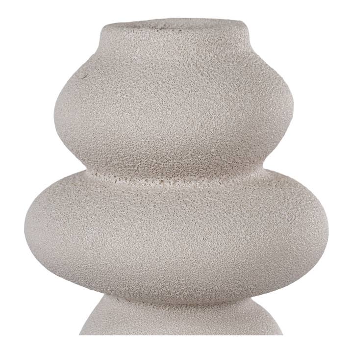 Beige Vase Beige. Round. Ø14.5x26.5 cm for wholesale on Faire4