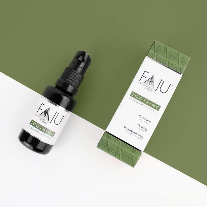 Soothing Serum 15ml for wholesale by FAJU Skincare | 100% Active 100% Natural