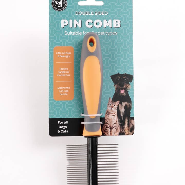 Precious Tails - Wholesale Pet Grooming Aid - Dog - Precious Tails Double Sided Pin Comb5
