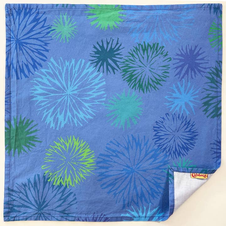 Cotton Dinner Napkin - Flowerburst for wholesale by Calabaza Textiles & Homewares