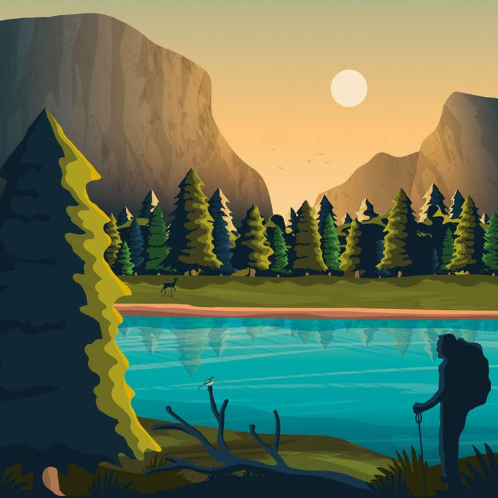 Olahoop Travel Posters - Wholesale Poster - Yosemite National Park - United States Travel Poster3