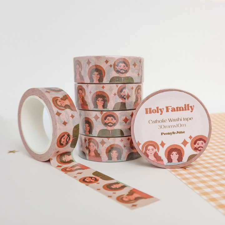 Holy Family Washi Tape for wholesale by Peony&June Illustration