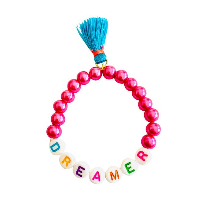 Kids Pearl Dreamer Bracelet with Tassel Handmade for wholesale by Sadie’s Moon