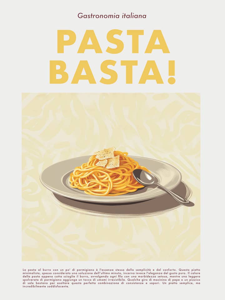 Pasta Basta! for wholesale by MokaMouse