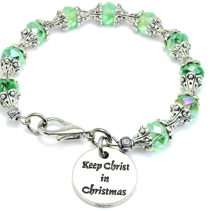 Håll Kristus i Christmas Crystal Coll Armband för wholesale av Chubby Chico Charms
