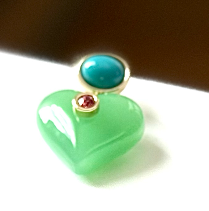 HoopLa - Wholesale Dangle Earrings - Lucky Heart- Evil Eye Heart Earrings. 3