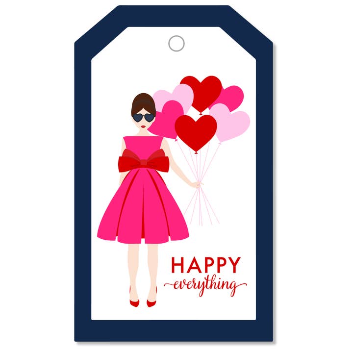 B. ROWE & CO. - Wholesale Gift Tag - GALENTINE + BALLOONS GIFT TAGS | VALENTINE'S DAY