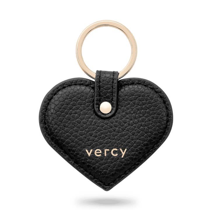 Herz Schlüsselanhänger <br> «Midnight Black» für den Großhandel von VERCY